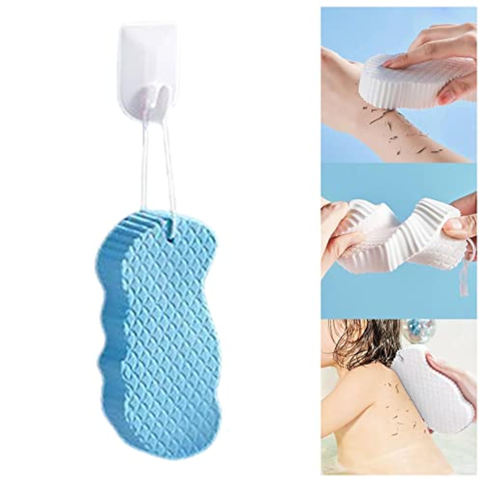 Shower Sponge Soft Cute Shapes, Exfoliating for Gentle Cleansing